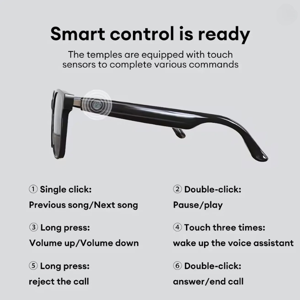 AI Translation Glasses with Real-Time Voice Translation, Music & Call Feature | Smart Wearable by ORVEA