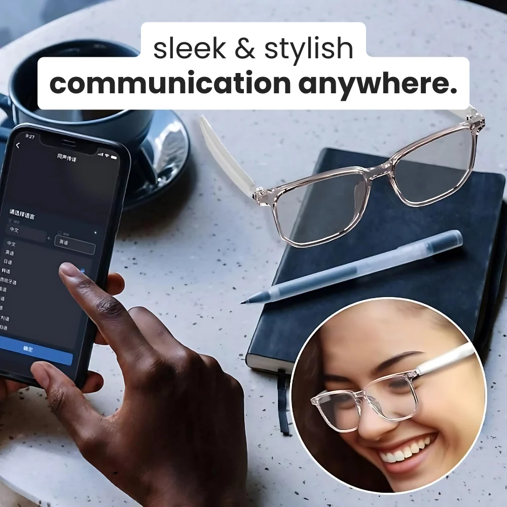 AI Translation Glasses with Real-Time Voice Translation, Music & Call Feature | Smart Wearable by ORVEA