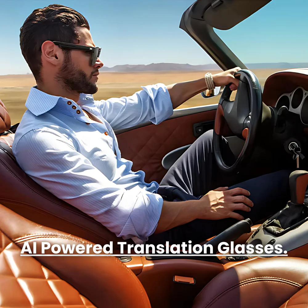 AI Translation Glasses with Real-Time Voice Translation, Music & Call Feature | Smart Wearable by ORVEA